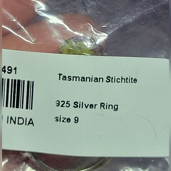 Tasmanian Stitchtite Sterling Silver Ring - Picture 9 of 10